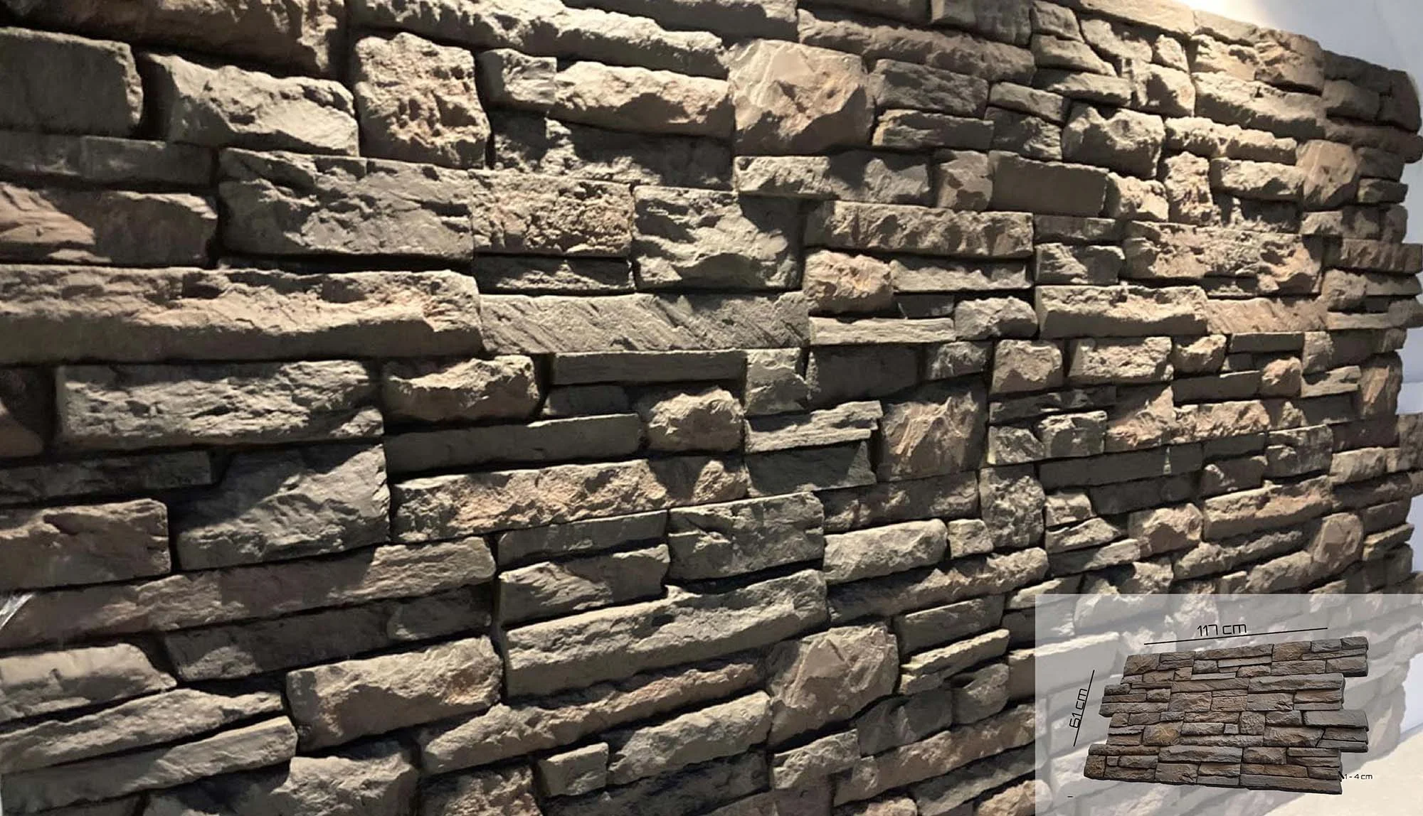 KANATER® 3D PU Polyurethane Brick Stone Wall Panels ardesia canyon hormigon concrete, Decorative Faux Brick Stone Veneer Wholesale Turkey B2B