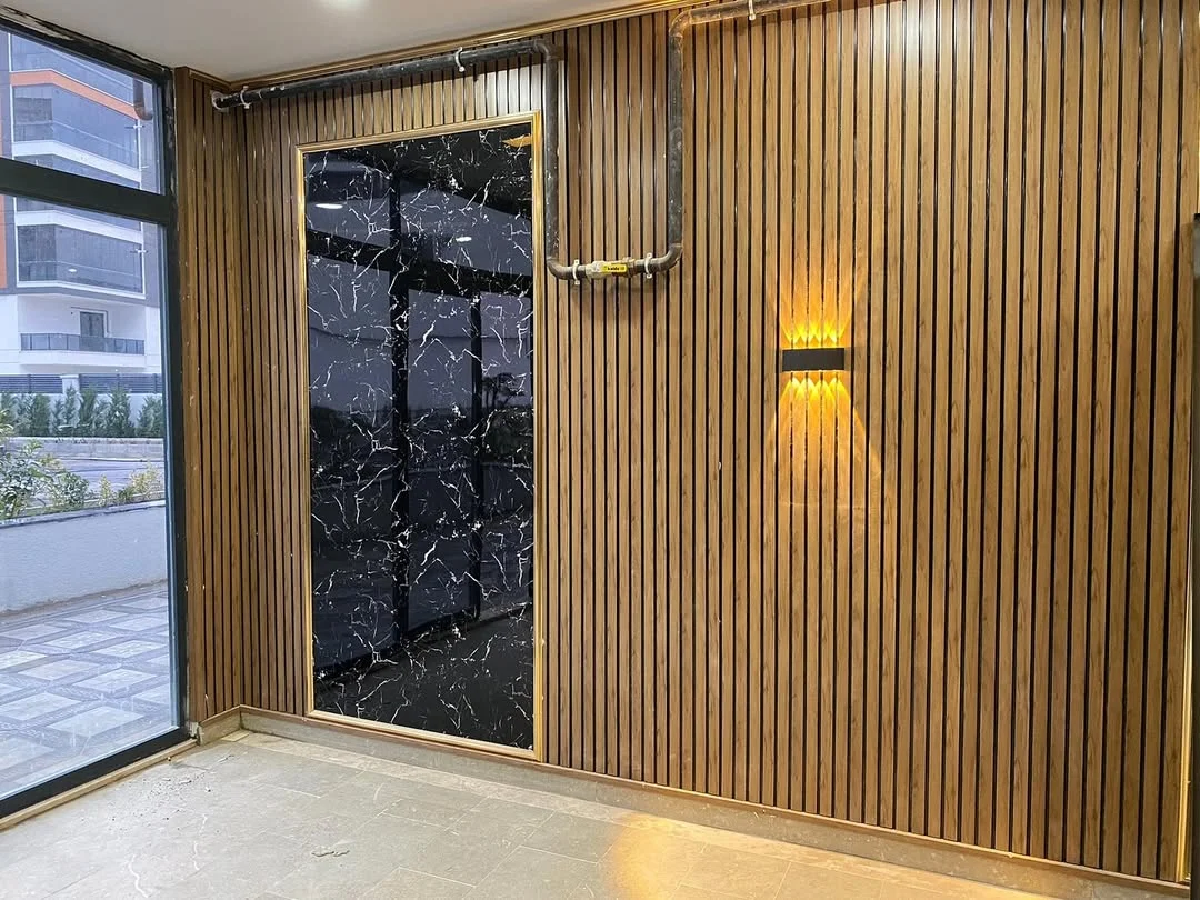 Decorative Fluted PVC Panels for Wall & Ceiling – Wood Substitute from Turkey 17cm