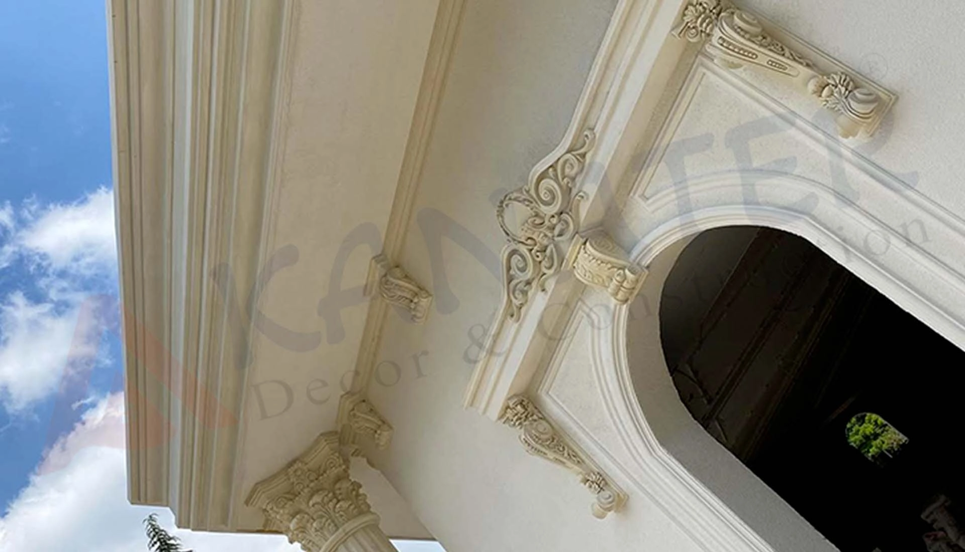 Outdoor PU Polyurethane Foam Cornice, Moulding & Facade Cladding - Architectural Decorative Elements Wholesale Turkey
