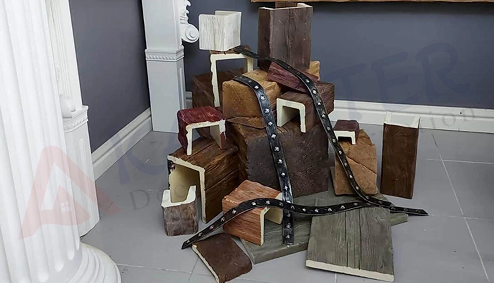 PU Polyurethane Foam Faux Wood Beams, Corbels, Wagon Wheels & Rustic Panels Wholesale Turkey