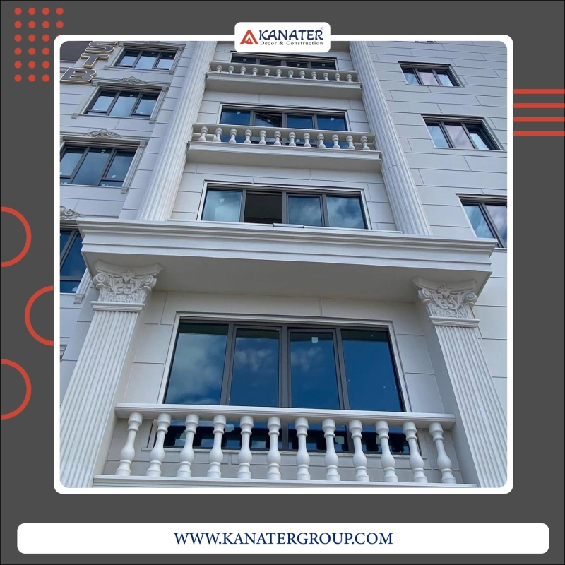 Outdoor PU Polyurethane Foam Cornice, Moulding & Facade Cladding - Architectural Decorative Elements Wholesale Turkey
