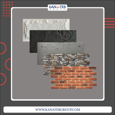 ألواح ديكور جدارية فوم فيوتك (بولي يوريثان) PU 3D، بديل الطوب والحجر والأسمنت كونكريت والصخر تكسية وتجاليد بالجملة من تركيا